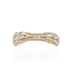 Заколка автоматична для волосся зі стразами (15058)