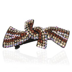 Заколка автоматична для волосся зі стразами (3506)