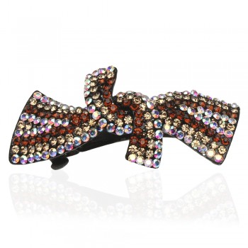 Заколка автоматична для волосся зі стразами (3506)