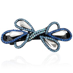 Заколка автоматична для волосся зі стразами (5911)