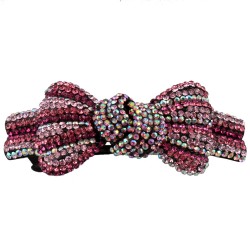 Заколка автоматична для волосся зі стразами (5914)