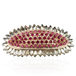 Заколка автоматична для волосся зі стразами (9097)