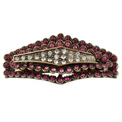 Заколка автоматична для волосся зі стразами (9107)