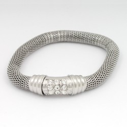 Браслет на руку металевий сріблястий (7542)