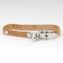 Браслет на руку металлический золотистый (7549)