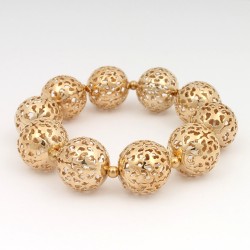 Браслет на руку металлический золотистый (8526)