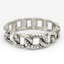 Браслет на руку металлический Цепь серебристый (8540)