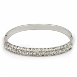 Браслет на руку металлический серебристый (8560)