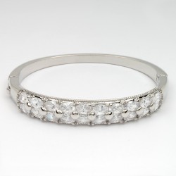 Браслет на руку металлический серебристый (8563)