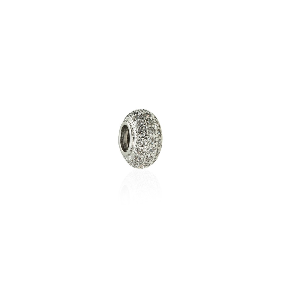Элемент для браслета пандора серебристый (12788) 1