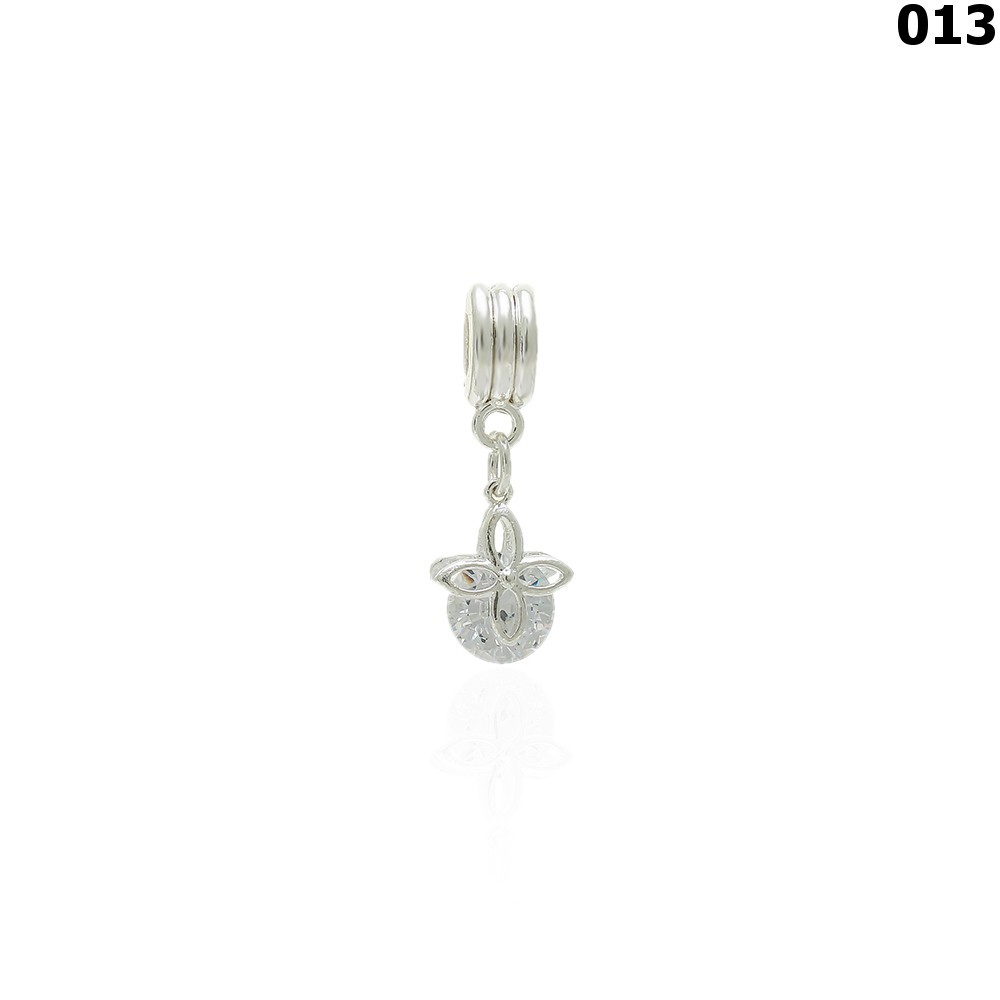 Елемент для браслета пандора 10шт сріблястий (13369) 3