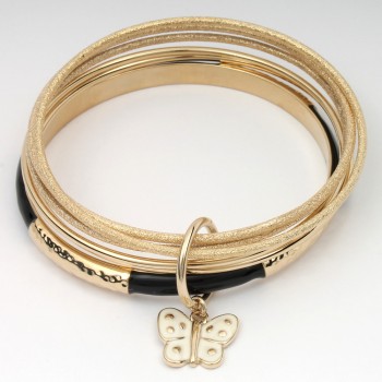 Браслет на руку металевий золотистий (7514)