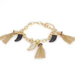 Браслет на руку металевий золотистий (7621)