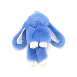  Брелок на ключі кролик зі штучного хутра 18см (14704)