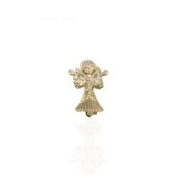 Брошка металлическая со стразами Ангел 2.8см (2015)
