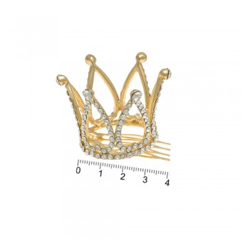 Заколка гребінь з коронкою (12685)