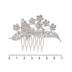 Гребінець-діадема з прикрасою металева (12694)