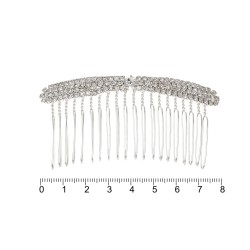 Гребінець-діадема з прикрасою металева (12883)