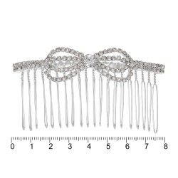 Гребінець-діадема з прикрасою металева (12890)