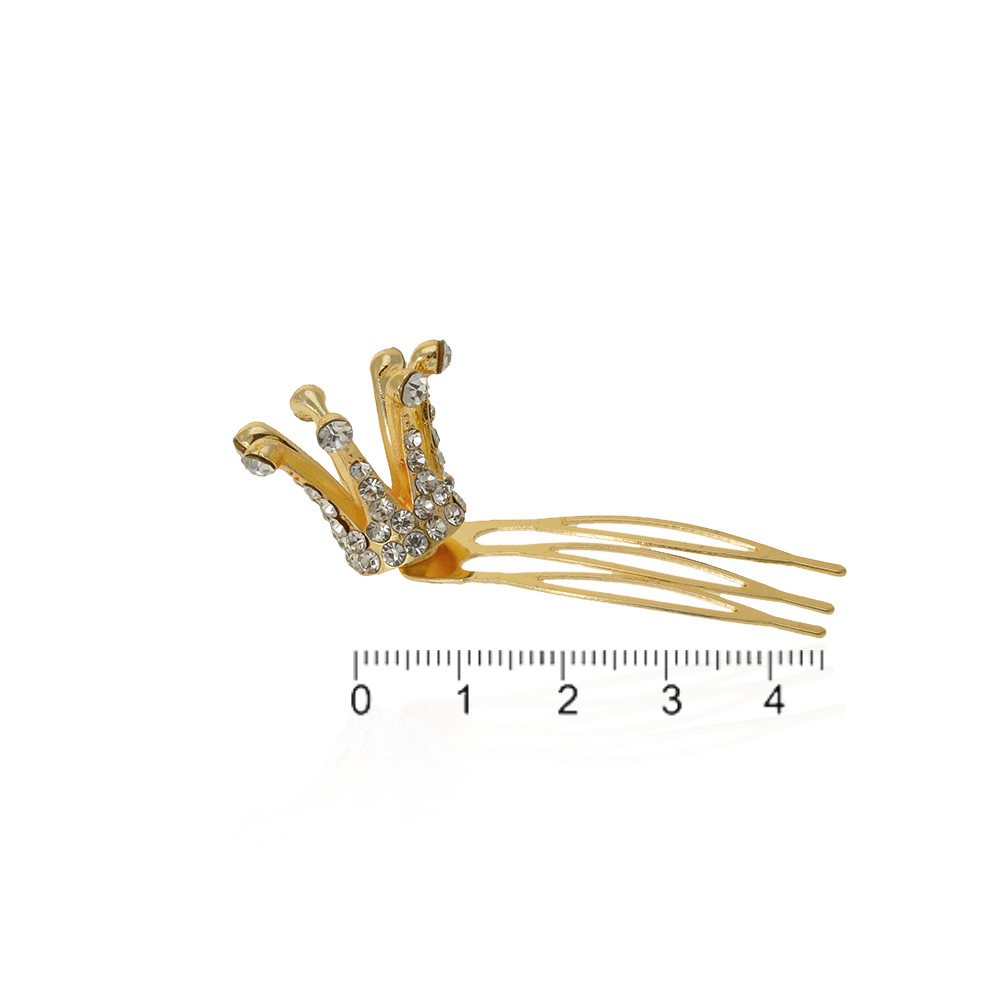 Шпилька гребінь з короною 4.5см (13350) 2