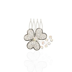 Гребінець-діадема з прикрасою металева (14854)