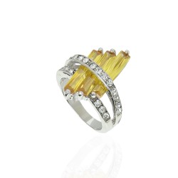 Кільце зі стразами, 16 розмір (15002)