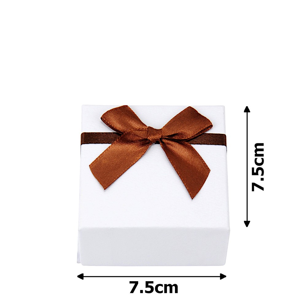Подарочная коробочка для набора белая с бантиком 15539 5