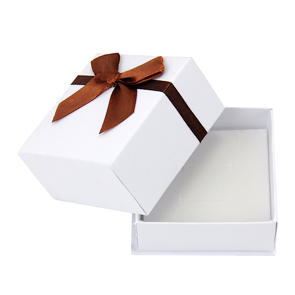 Подарочная коробочка для набора белая с бантиком 15539 8