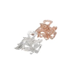 Набір заколок-крабів для волосся 12шт срібні та золоті 12230