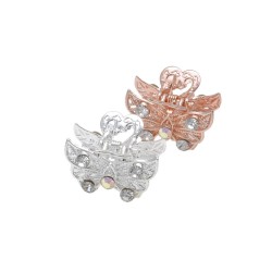 Набір заколок-крабів для волосся 12шт срібні та золоті 12235