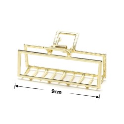 Заколка-краб для волосся з металу 9см (23226)