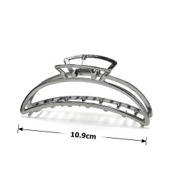 Заколка-краб для волосся з металу 10.9см (23227)