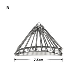 Заколка-краб для волосся з металу 7.5см (23630)