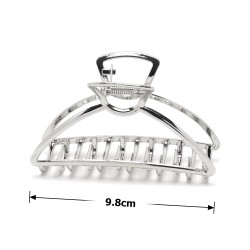 Заколка-краб для волос из металла 9.8см (26241)