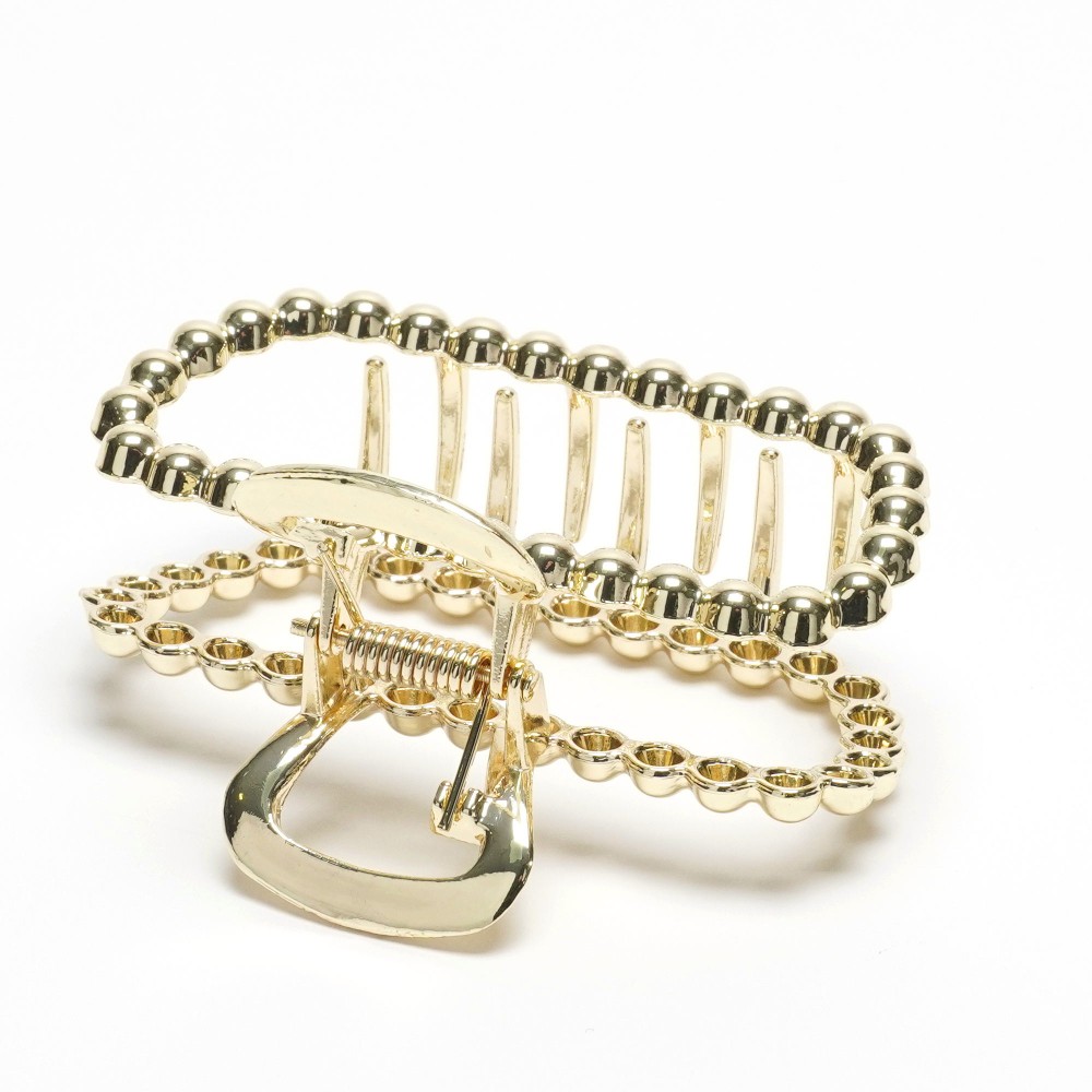 Заколка-краб для волосся з металу 7.2см (31742) 7