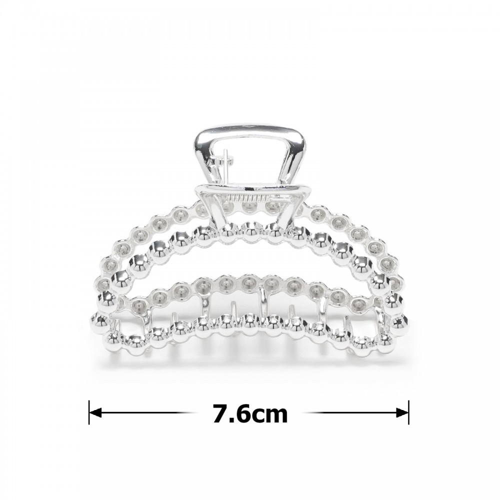 Заколка-краб для волосся з металу 7.6см (31743) 2