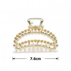  Заколка-краб для волосся з металу 7.6см (31743)