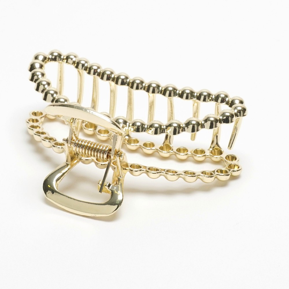 Заколка-краб для волосся з металу 7.6см (31743) 7