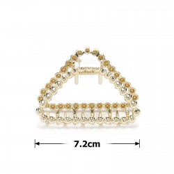  Заколка-краб для волос из металла 7.2см (31745)