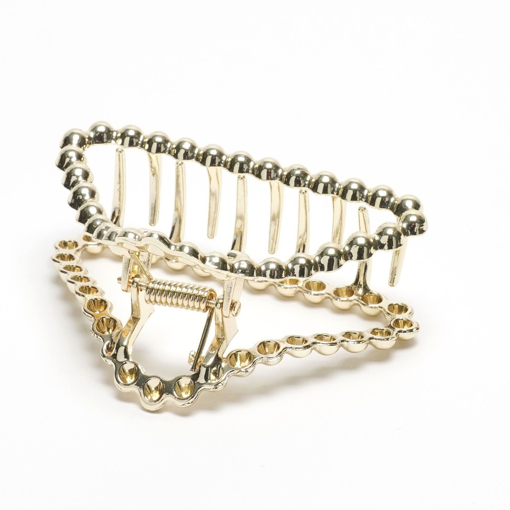 Заколка-краб для волос из металла 7.2см (31745) 7