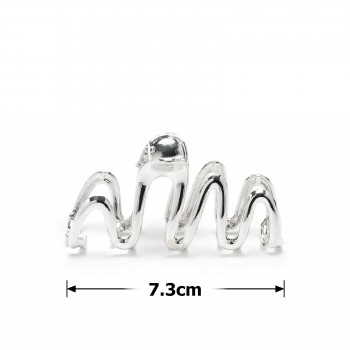 Заколка-краб для волосся з металу 7.3см (31746)