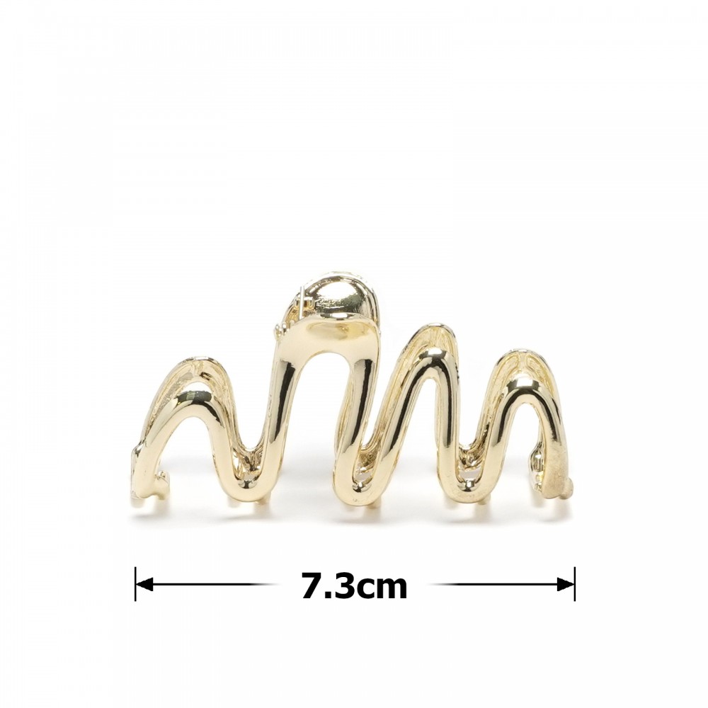 Заколка-краб для волосся з металу 7.3см (31746) 2