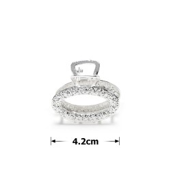  Заколка-краб для волосся з металу 4.2см (31750)