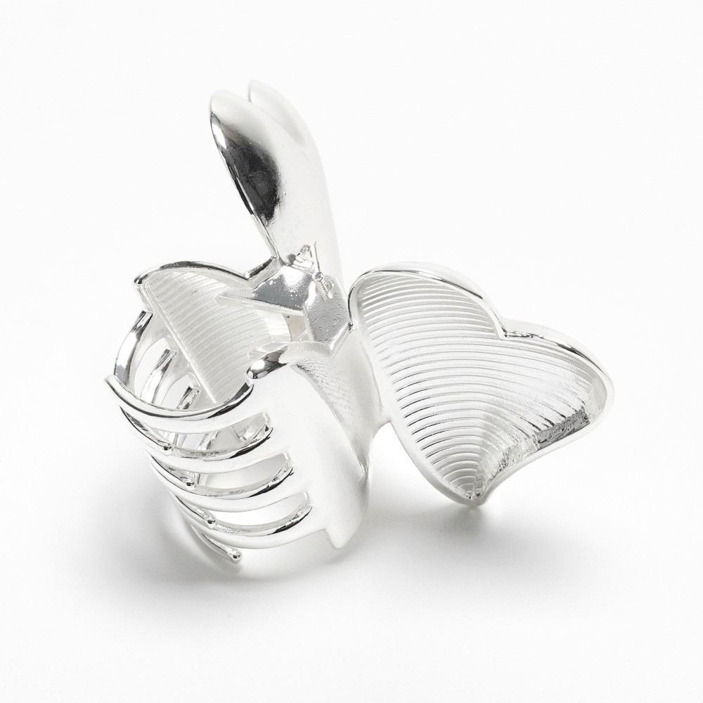 Заколка-краб для волос из металла 4см (31756) 3