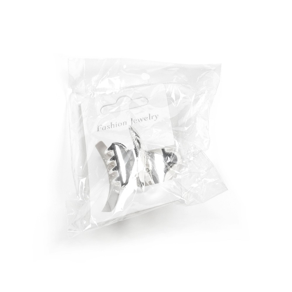 Заколка-краб для волос из металла 4см (31756) 4