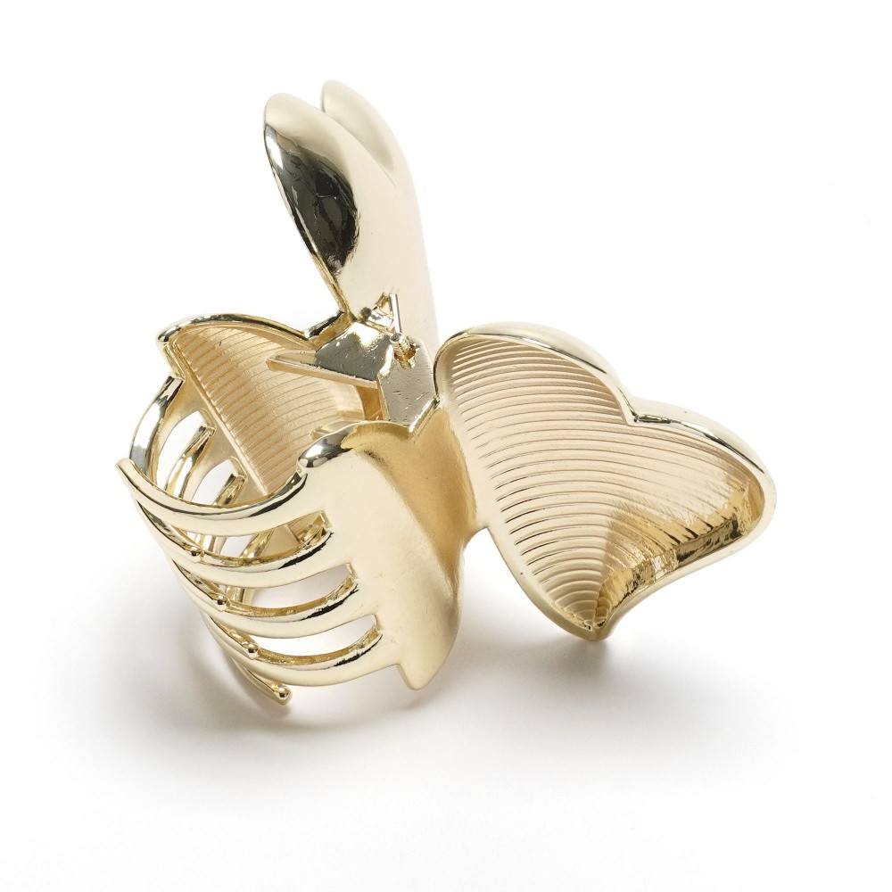 Заколка-краб для волос из металла 4см (31756) 6