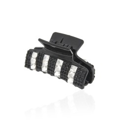 Заколка-краб для волосся пластикова зі стразами (5119)