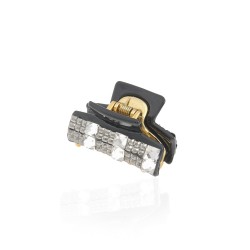 Заколка-краб для волосся пластикова зі стразами (5120)