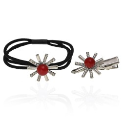 Набір з гумки та качечки для волосся 2шт (13342)