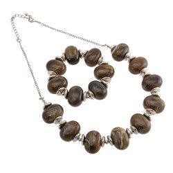 Набір з браслета та підвіски на шию (7670)